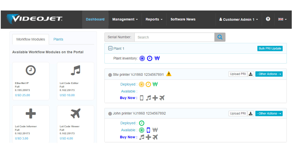 Customer Dashboard